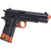 imageGame Face SpringPowered Airsoft Pistol KitGame Face ASP311BDKCA Stinger SpringPowered SingleShot Airsoft Pistol Challenge Kit With 2 Pistols  Target And BBs  Black  California Compliant