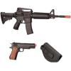 imageGame FaceGameFace ASP311CDK Stinger SpringPowered Single Shot Airsoft Pistol Challenge Kit with 2 Pistols Target and BBS ClearBlackBlack