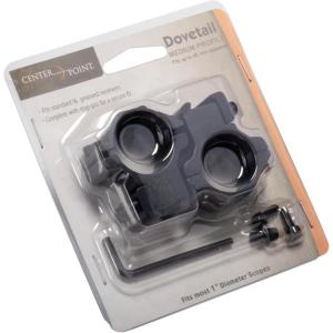 imageCenterPoint Optics CPM2PA25M TwoPiece Medium Profile Rings For Integral Dovetail MountBlack