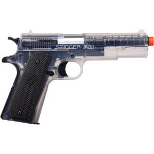 imageCrosman ASP311C Stinger P311C SpringPowered MilitaryStyle Airsoft PistolClear