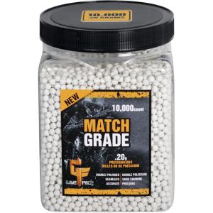 imageCrosmanGame Face 20002 Match Grade 20Gram 6mm White Airsoft BBS 10000CountWhite