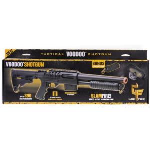 imageGame Face ASGM47 VooDoo SpringPowered Pump Action Airsoft Shotgun Black 60mm