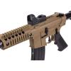 imageCrosman Bushmaster BMPWX Full Auto CO2Powered BB Air Rifle And Red Dot Sight BlackFDE