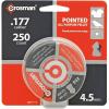 imageCrosman P177 177Caliber Pointed Pellets 45mm Black250Count45mm