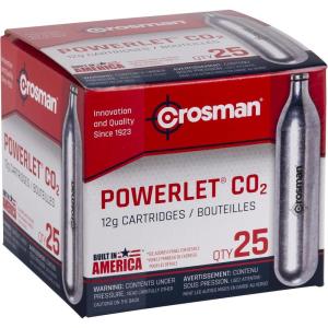 imageCrosman 25Count 12Gram CO2 Cartridges For Air Rifles And Air Pistols 2311N