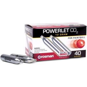 imageCrosman CC40PB CO2 Powerlet For Paintball 40CountBlack