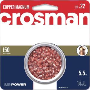 imageCrosman CPD22 Copper Magnum 22Caliber 144Grain Domed Pellets 150Count22Caliber