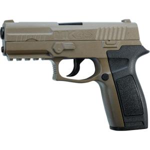 imageCrosmanCrosman SNR357 177Caliber Pellet45 MM BB CO2Powered Snub Nose Revolver BlackGreyTan
