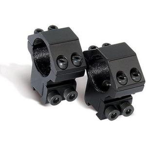 imageCenterPoint Optics CPM2PA25H TwoPiece High Profile Rings For Integral Dovetail Mount Black